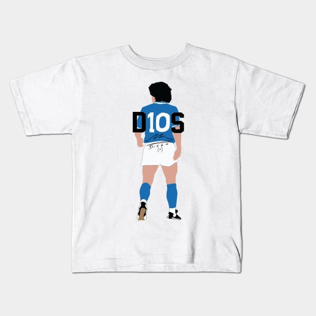 Vintage Diego Maradona Kids T-Shirt by portraiteam